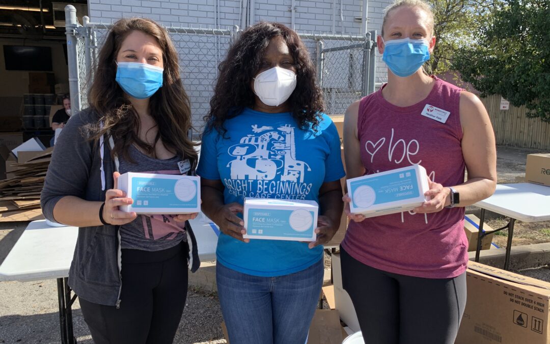 Workforce Solutions Capital Area and Bank of America Donate Cleaning and PPE Supplies to Child Care Providers in Travis County