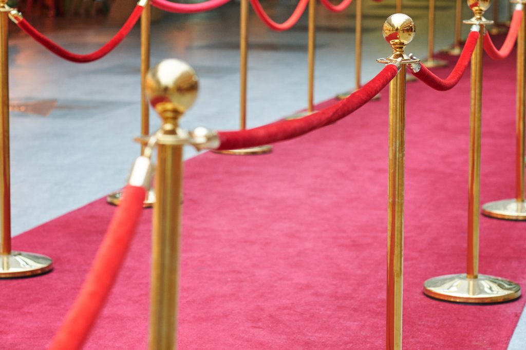 Red carpet and rope